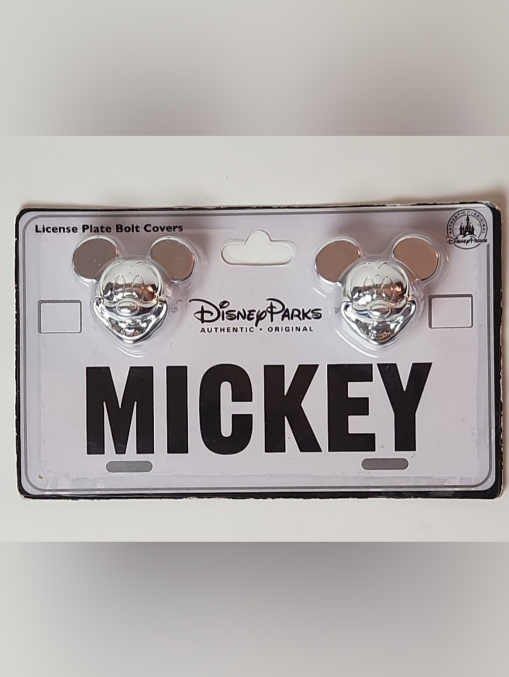Mickey Mouse License Plate Bolt Covers